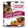 Daily Delight Luscious Beef And Veggy (Grain Free) For Dogs 無穀物濃汁餚鮮牛肉伴蔬菜狗罐頭 375g